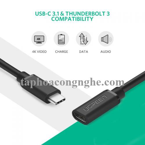 Ugreen 40574 50CM cáp usb type c nối dài ED008 30040574